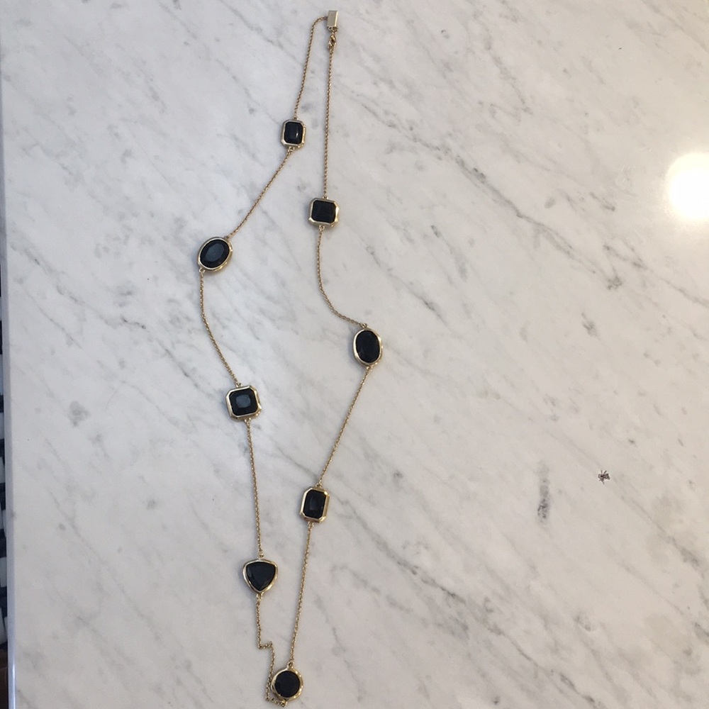 Kate Spade New York - Long necklace gold & black